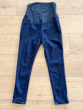 Isabel Maternity by Ingrid & Isabel Dark Skinny Jeans with Belly Overband